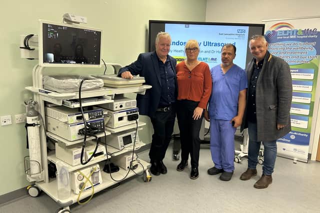 CARES founder John Banaszkiewicz (far left) and Labels for CARES co-founder Anthony Fairclough (far right) reflect on a decade of improving cancer care across East Lancashire.