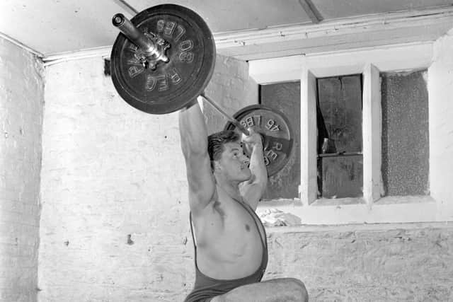 A weightlifter (shame gym outfits like this have gone out of fashion)