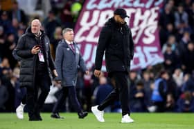 BURNLEY, ENGLAND - APRIL 02: Vincent Kompany, Manager of Burnley, looks on prior to the Premier League match between Burnley FC and Wolverhampton Wanderers at Turf Moor on April 02, 2024 in Burnley, England. (Photo by Alex Livesey/Getty Images) (Photo by Alex Livesey/Getty Images)