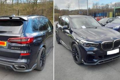 This BMW X5 M50d was stopped on the M6 and a man and woman were both arrested for drugs offences and the car seized under the proceeds of crime act (POCA).