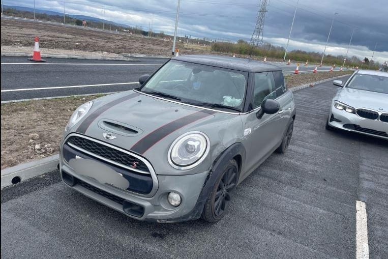 This Mini Cooper had been involved in a damage only road traffic collision in Blackpool Road, Preston.
The driver smelt strongly of alcohol and failed a roadside breath test with a reading of 77ug - more than twice the limit of 35.
In custody the driver provided an evidential sample of 93ug.