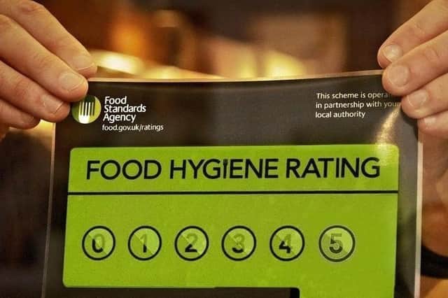 These are the latest food hygiene ratings