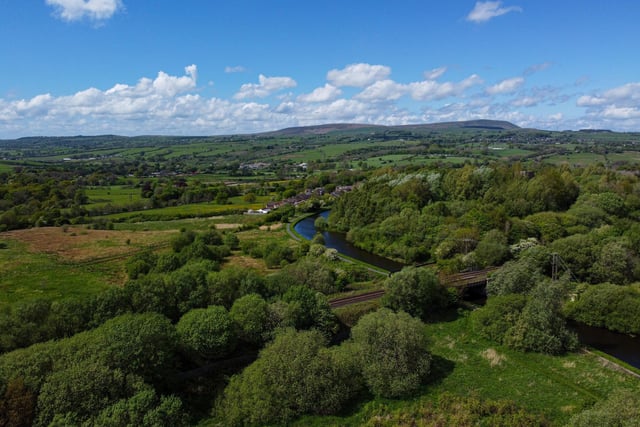 Looking out over the Leeds and Liverpool canal towards Pendle Hill. Photo: Kelvin Stuttard