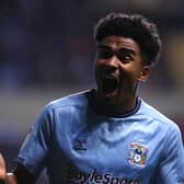 COVENTRY, ENGLAND - NOVEMBER 02: Ian Maatsen of Coventry City reacts during the Sky Bet Championship match between Coventry City and Swansea City at The Coventry Building Society Arena on November 02, 2021 in Coventry, England. (Photo by Ryan Pierse/Getty Images)