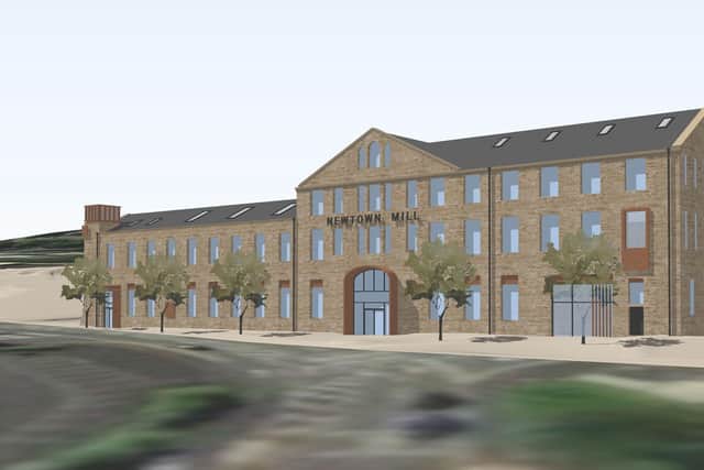 Artist's impression of how Newtown Mill, Burnley, is expected to look following its transformation.