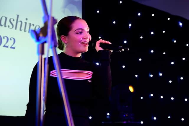 Singing sensation Trixie Higginson wowed the audience at the Best of Lancashire Awards at Burnley's Crow Wood Hotel and Spa
