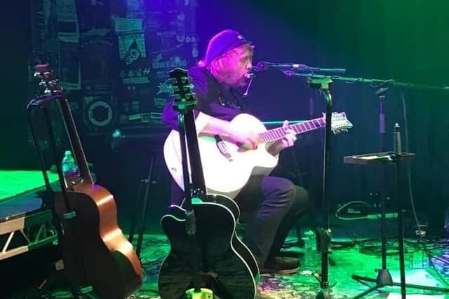 Singer Ian McNabb on stage at the Waterloo Music Bar in Blackpool