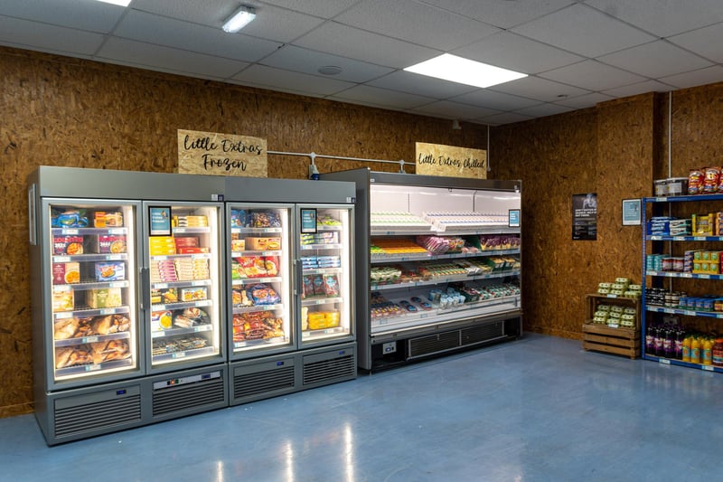 Shelves with food available to buy at the new Community Grocery in Burnley Town Centre. Photo: Kelvin Stuttard