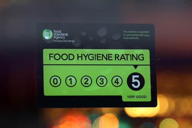 Five Burnley businesses have awarded new food hygiene ratings