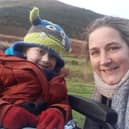 Six-year-old Clitheroe boy, Jake Bond, who is now wheelchair-bound after fighting Strep A, with him mum Victoria.