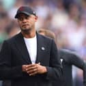 BURNLEY, ENGLAND - OCTOBER 07:  Vincent Kompany, Manager of Burnley, looks on prior to the Premier League match between Burnley FC and Chelsea FC at Turf Moor on October 07, 2023 in Burnley, England. (Photo by George Wood/Getty Images)