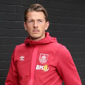 BURNLEY, ENGLAND - AUGUST 11: Sander Berge of Burnley arrives at the stadium prior to the Premier League match between Burnley FC and Manchester City at Turf Moor on August 11, 2023 in Burnley, England. (Photo by Nathan Stirk/Getty Images)
