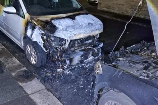 Firework attack destroys two vehicles in Clitheroe