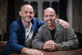Paul Connolly (right) finds his half-brother Frankie (left) after appearing on ITV's Long Lost Family (Photo by ITV/Wall To Wall Productions)