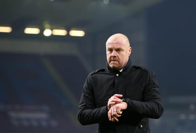 Burnley boss Sean Dyche is preparing his team to face Manchester United in the Premier League. (Photo by Alex Livesey/Getty Images)