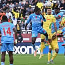 Axel Tuanzebe will be hoping he's fit enough to help DR Congo reach the World Cup (Photo by SEBASTIEN BOZON / AFP via Getty Images)
