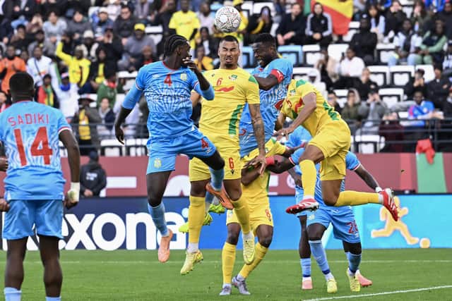 Axel Tuanzebe will be hoping he's fit enough to help DR Congo reach the World Cup (Photo by SEBASTIEN BOZON / AFP via Getty Images)