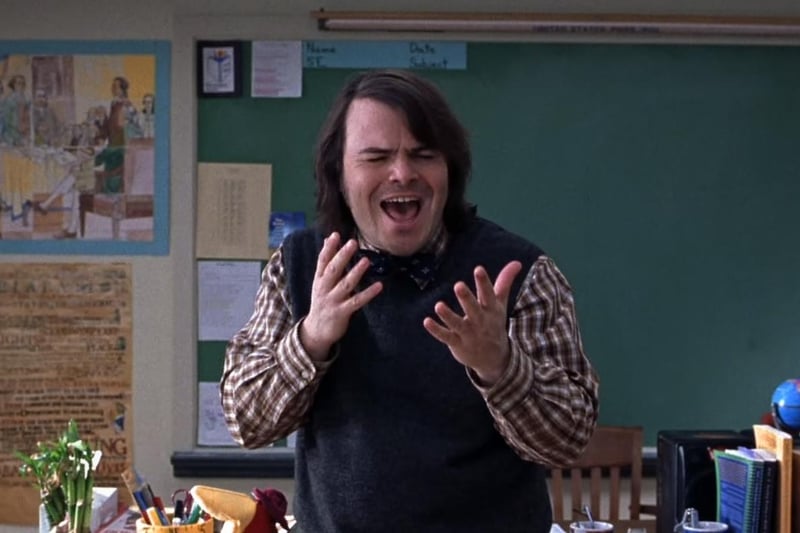 Posing as a schoolteacher, a down-on-his-luck guitarist secretly turns his class of youngsters into a rock band and shows them the liberating power of rock n roll. Jack Black puts in a career-best performance as Dewey Finn, the 'teacher' with no interest in teaching anything but rock. An hilarious, feel-good classic from 2003.
