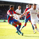 LONDON, ENGLAND - FEBRUARY 26: Erik Pieters of Burnley is challenged by Nathaniel Clyne of Crystal Palace during the Premier League match between Crystal Palace and Burnley at Selhurst Park on February 26, 2022 in London, England. (Photo by Christopher Lee/Getty Images)