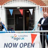 Donna Studholme and Burnley MP Antony Higginbotham at the new Age UK Lancashire shop in Burnley