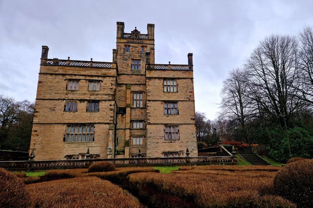 A side view of Gawthorpe Hall in Padiham - a stunning piece of architecture