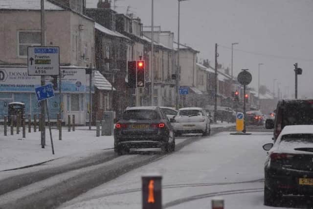 A period of snow is predicted to hit Lancashire on December 18