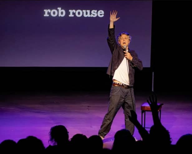 Comedian Rob Rouse is one of the  performers who will be taking to the stage at  The Landmark in Burnley this weekend