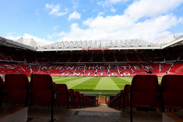 MANCHESTER, ENGLAND - MAY 28: General view inside the stadium prior to the Premier League match between Manchester United and Fulham FC at Old Trafford on May 28, 2023 in Manchester, England. (Photo by Matt McNulty/Getty Images)