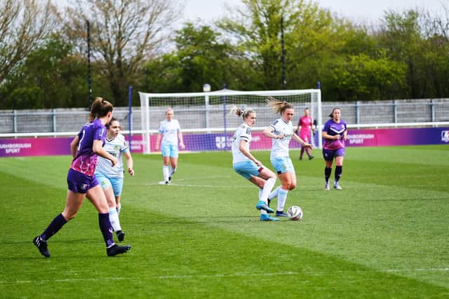 Burnley FC Women in action at Loughborough