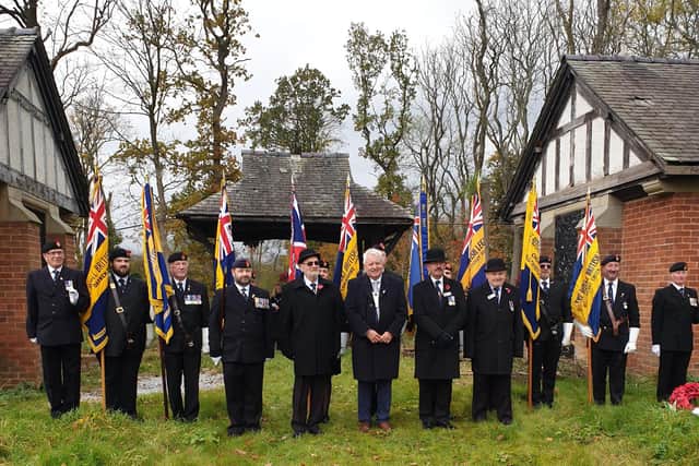 A Royal British Legion Remembrance service, involving the Lostock Hall Memorial Brass Band, was held at the former Calderstones Hospital in Whalley