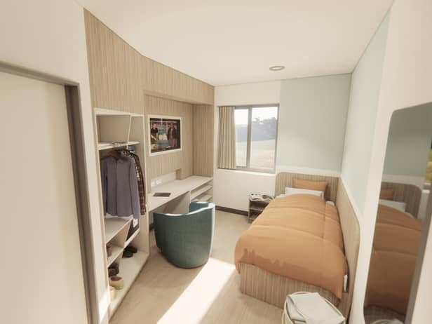 A bedroom at the new mental health facility in Whalley