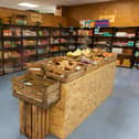 Shelves with food available to buy at the new Community Grocery in Burnley town centre. Photo: Kelvin Stuttard