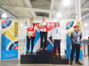Evie after winning the Junior National Indoor Championships (credit Archery GB)