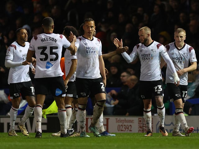 The Rams, like Portsmouth, will also be looking up after sealing automatic promotion from the third tier.