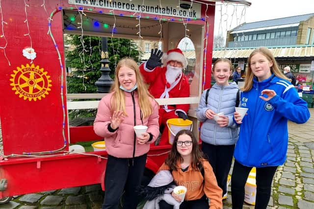 Father Christmas will be visiting Ribble Valley villages and streets during December accompanied by his faithful band of helpers from rotary and round table organisations.