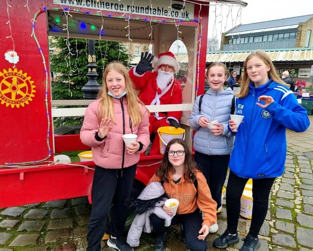 Father Christmas will be visiting Ribble Valley villages and streets during December accompanied by his faithful band of helpers from rotary and round table organisations.