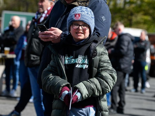 Burnley fans arrive at Turf Moor for the Premier League fixture against Brighton and Hove Albion. Photo: Kelvin Lister-Stuttard