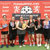 The Skechers Pickleball English Nationals held at the Bolton Arena. Burnley players Lucy and Janette Bamber (right).
Day 3
Pictures by Paul Currie
07796 146931
www.paulcurrie.co.uk