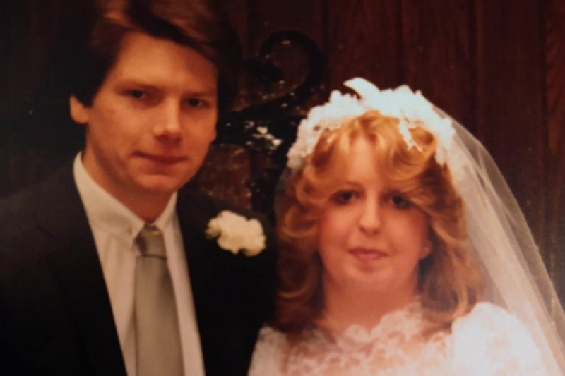 Alan and Tracey Prudden on their wedding day on May 26th, 1984