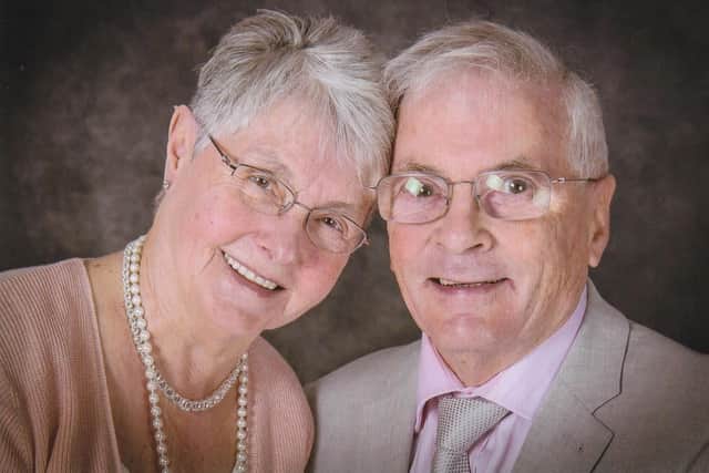 Sylvia and Jim Woodward, when they reached their diamond (60th) wedding anniversary.
