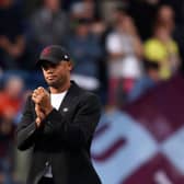 BURNLEY, ENGLAND - OCTOBER 07:  Vincent Kompany, Manager of Burnley, applauds prior to the Premier League match between Burnley FC and Chelsea FC at Turf Moor on October 07, 2023 in Burnley, England. (Photo by George Wood/Getty Images)