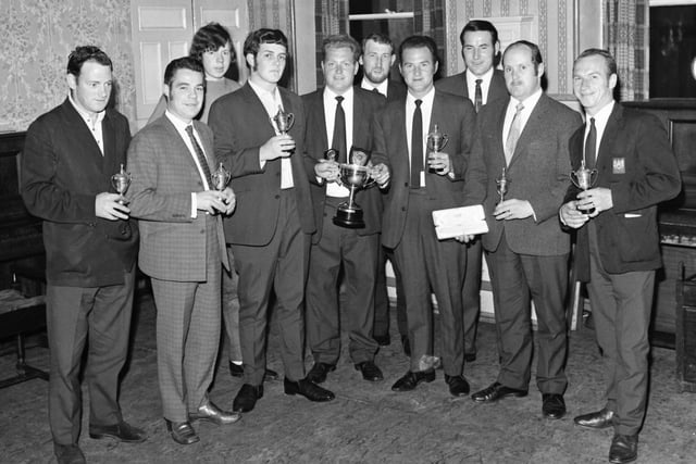 The Sports sections of Padiham Royal British Legion celebrated winter successes on Wednesday, 30th June 1971, when trophies and cups for darts, snooker and football were presented.