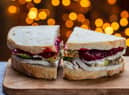 Leftovers Christmas sandwich with turkey, stuffing and cranberry sauce Pic: Magdalena Bujak/Adobe