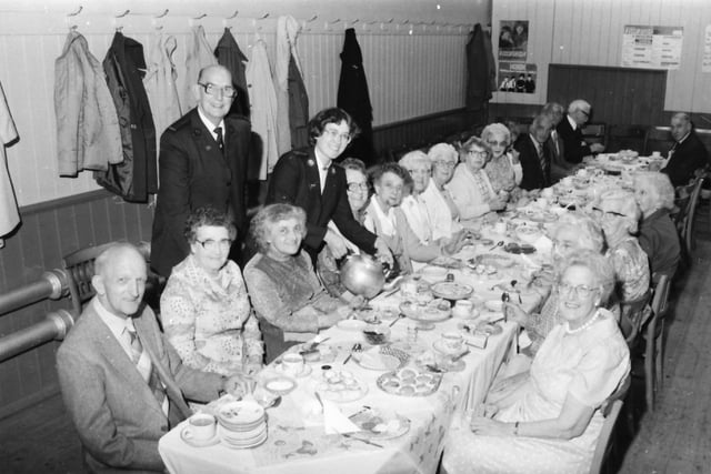 The 23rd anniversary of the Salvation Army’s Silver Threads club was celebrated by a party for the club members over the age of 60 at the hall in Elmwood Street, Burnley. Entertainment was provided by Atherton YP Singing Company and their band.