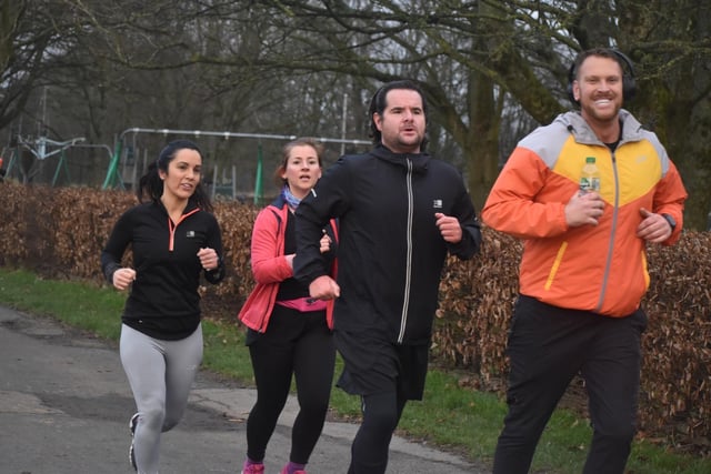 People taking part in Burnley Park Run at Towneley Park. Photo by George Webster.