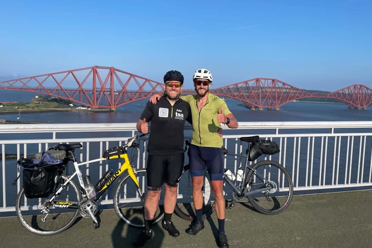 Burnley dad completes charity cycle ride from John O'Groats to Land's End