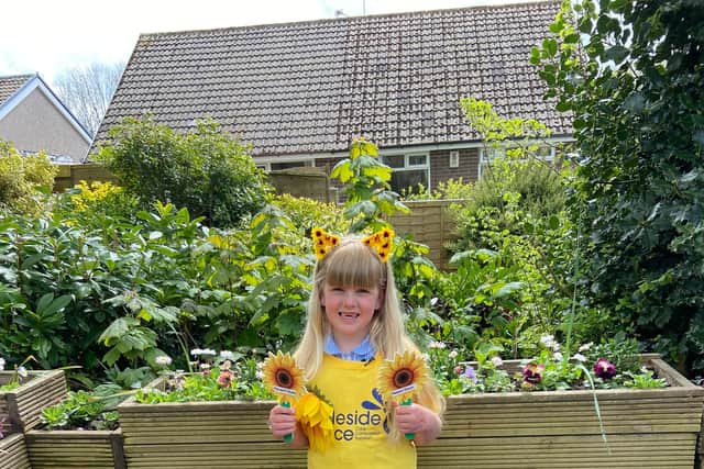 Libby Couch who is urging people to support Pendleside’s Sunflower Memory Appeal