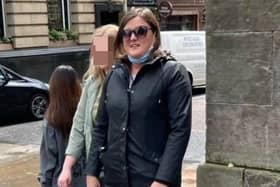 Lothian teacher Jacqueline Millar outside Edinburgh Sheriff Court - she admitted having a sexual relationship with an underage pupil