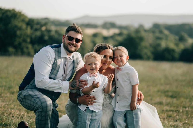 23 photos as couple tie the knot at Simply Fields wedding venue in ...