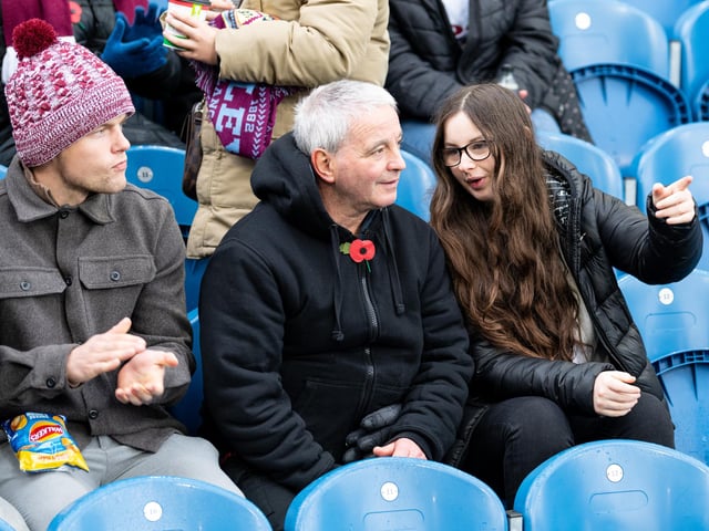Burnley fans inside Turf Moor during the 1-0 victory over Swansea City. Photo: Kelvin Lister-Stuttard
